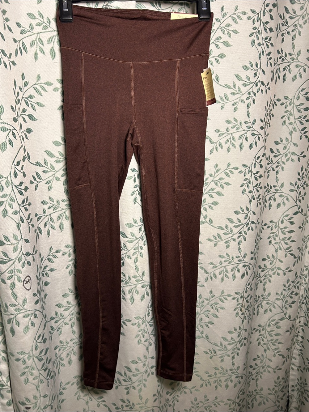 Aeropostale Brown High-Rise Pocket Leggings